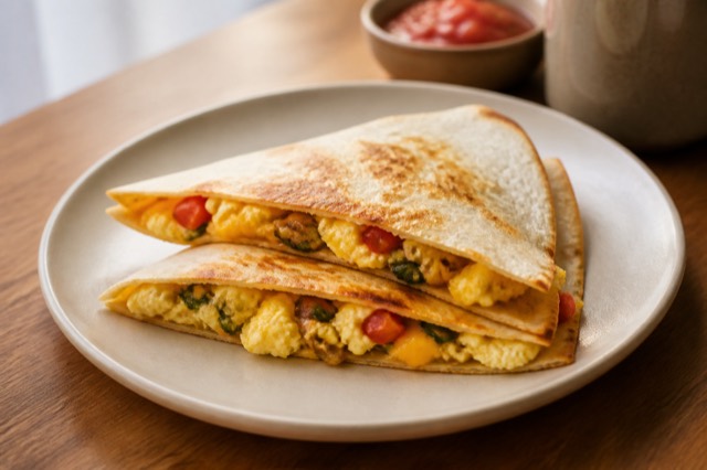 Breakfast Quesadilla — quick & light