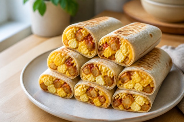 Loaded Breakfast Burrito — toast & savory