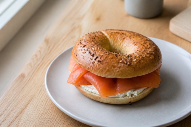 Smoked Salmon Bagel — quick & light